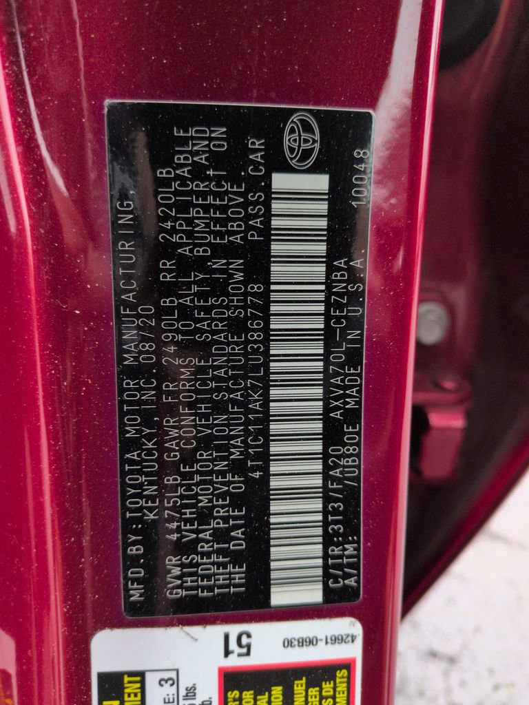 Used 2020 Toyota Camry LE FWD image 29