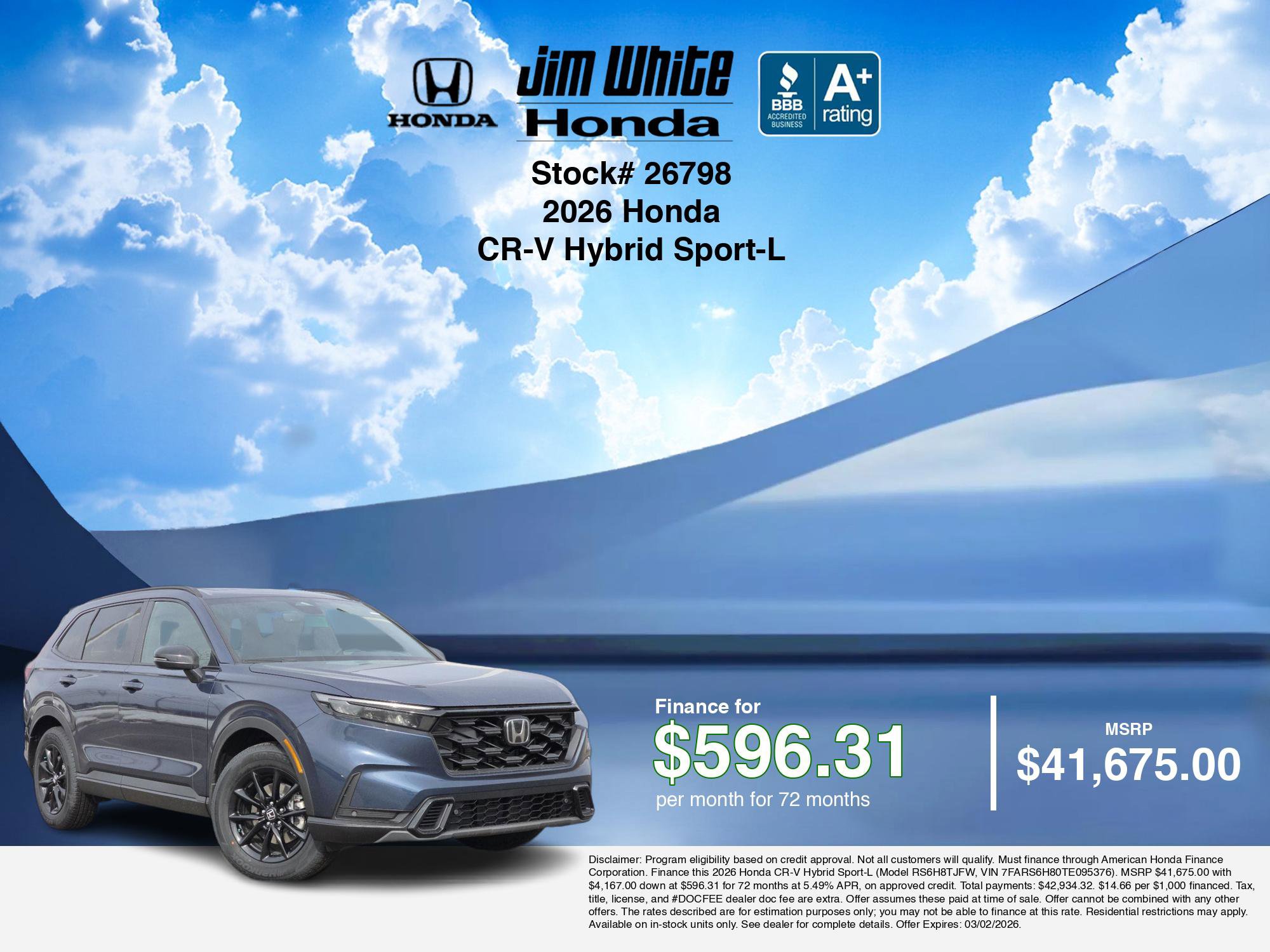 New 2026 Honda CR-V Sport-L image 7