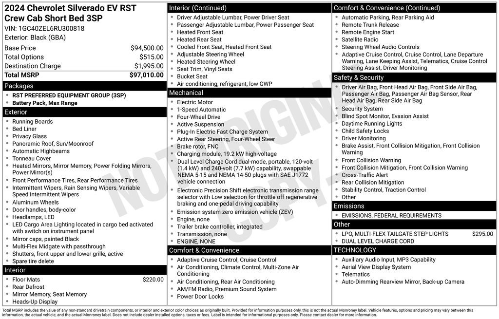 New 2024 Chevrolet Silverado EV RST image 28