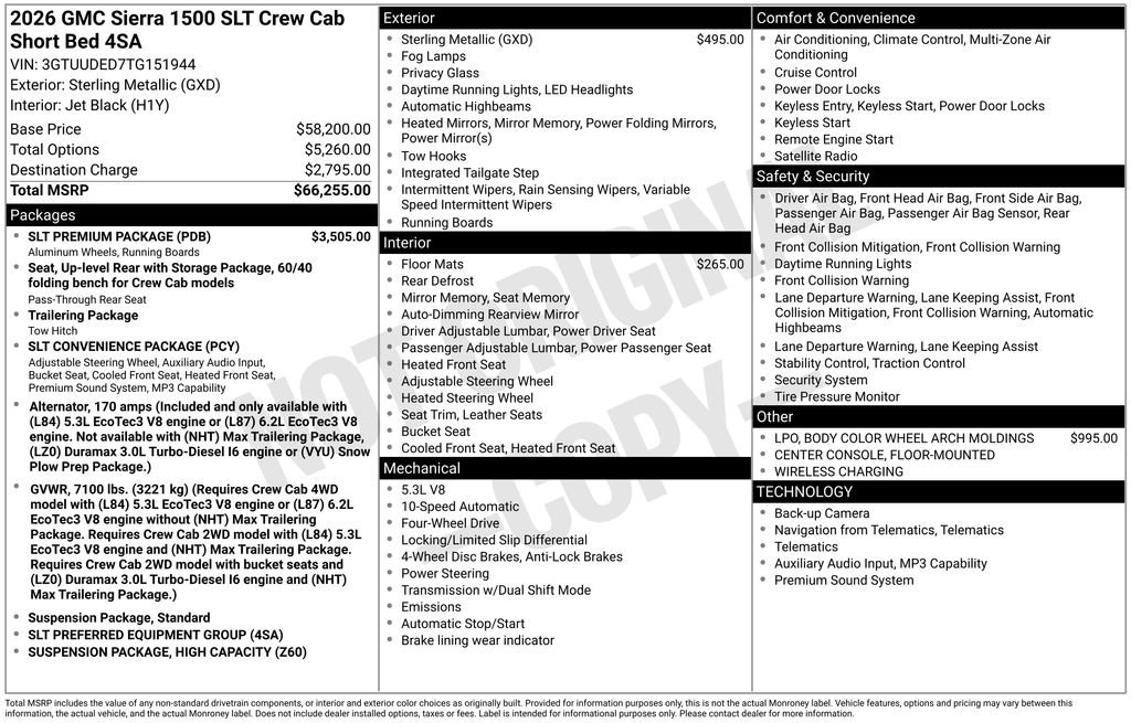 New 2026 GMC Sierra 1500 SLT w/ SLT Premium Package image 35