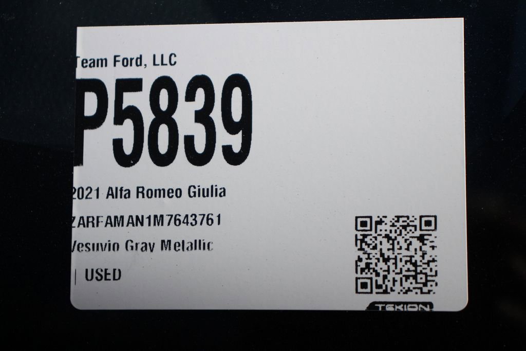 Used 2021 Alfa Romeo Giulia Sprint RWD image 28