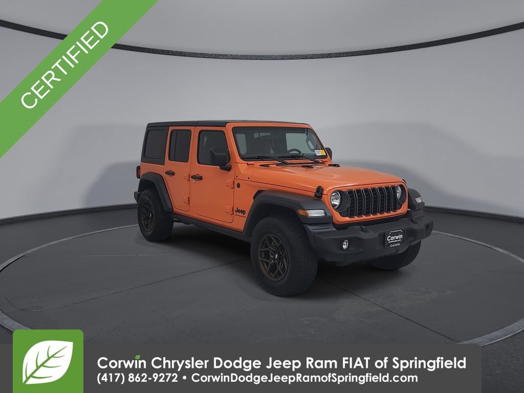 Certified 2025 Jeep Wrangler Unlimited Sport AWD/4WD image 9