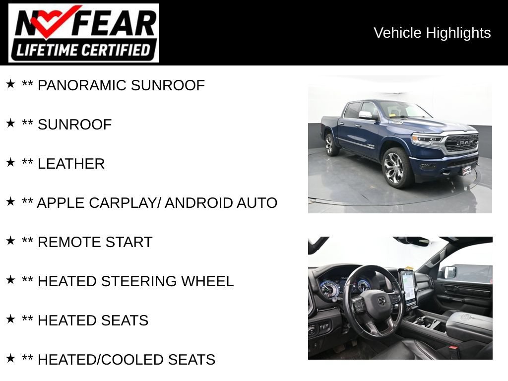 Used 2022 RAM 1500 Limited w/ Body-Colour Bumper Group AWD/4WD image 2