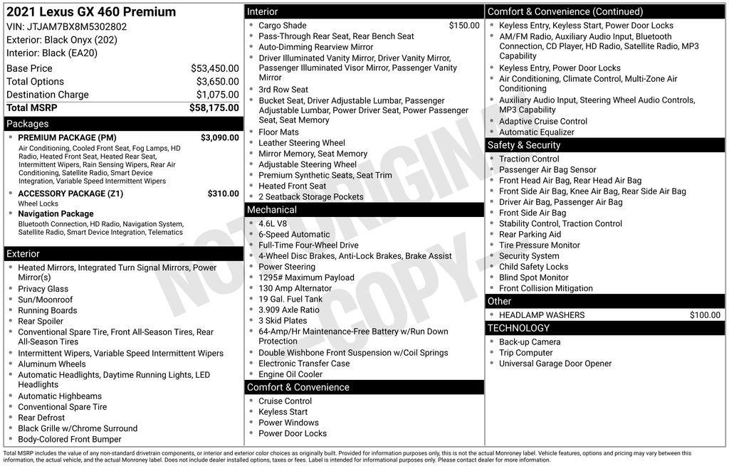 Used 2021 Lexus GX 460 Premium w/ Premium Package image 14
