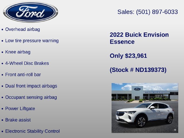 Used 2022 Buick Envision Essence w/ Safety Package FWD image 24