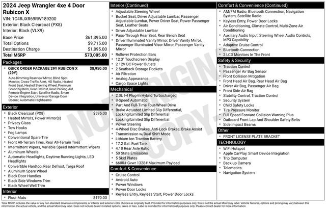 Used 2024 Jeep Wrangler Unlimited Rubicon 4xe image 11