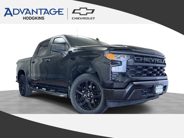Certified 2024 Chevrolet Silverado 1500 Custom w/ Turbomax Blackout Package AWD/4WD image 1