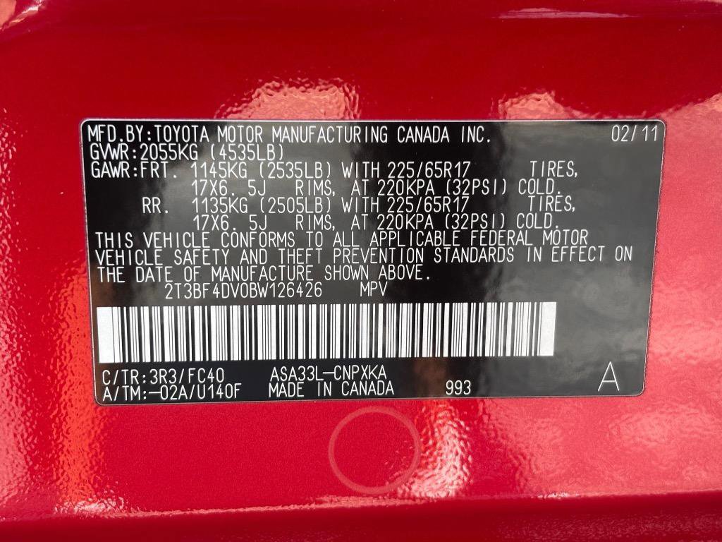 Used 2011 Toyota RAV4 4WD w/ Base L4 Extra Value Pkg image 35