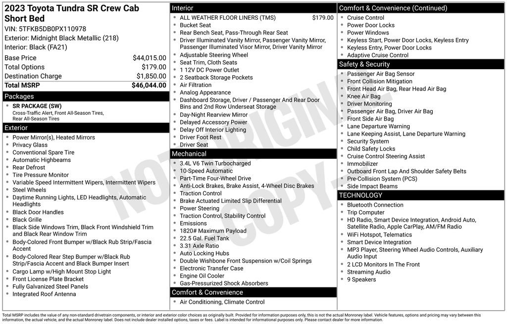 Used 2023 Toyota Tundra SR AWD/4WD image 6