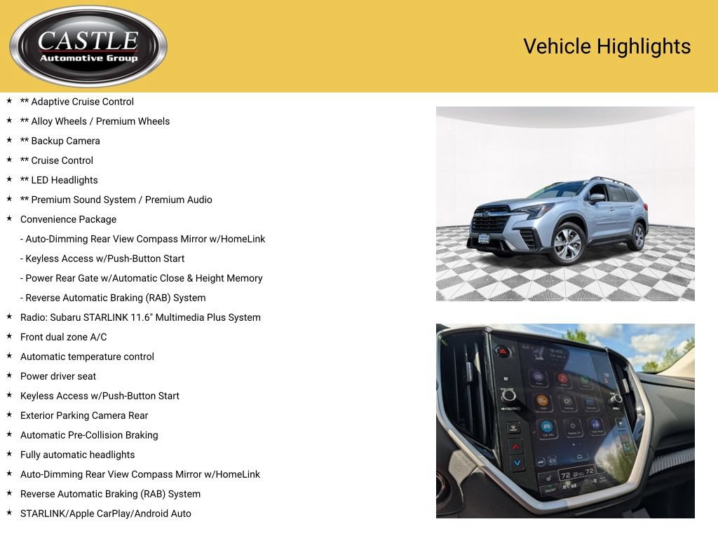 Certified 2024 Subaru Ascent Premium w/ Convenience Package AWD/4WD image 4
