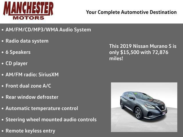Used 2019 Nissan Murano S w/ Cargo Package image 2