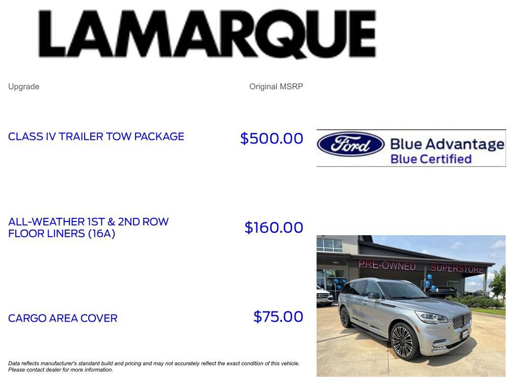 Certified 2023 Lincoln Aviator Black Label w/ Class IV Trailer Tow Package AWD/4WD image 10