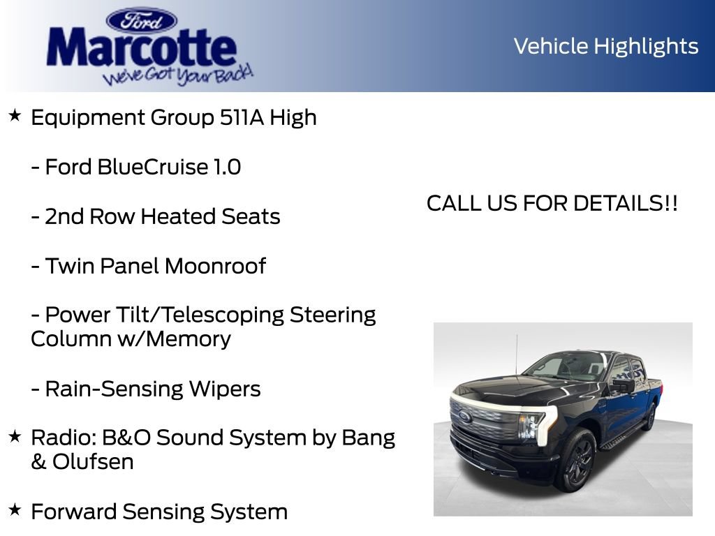 Certified 2023 Ford F150 Lightning Lariat w/ Equipment Group 511A High AWD/4WD image 15