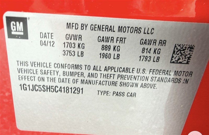 Used 2012 Chevrolet Sonic LT FWD image 12