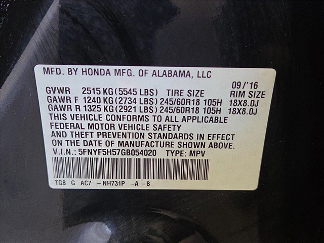 Used 2016 Honda Pilot EX-L image 19