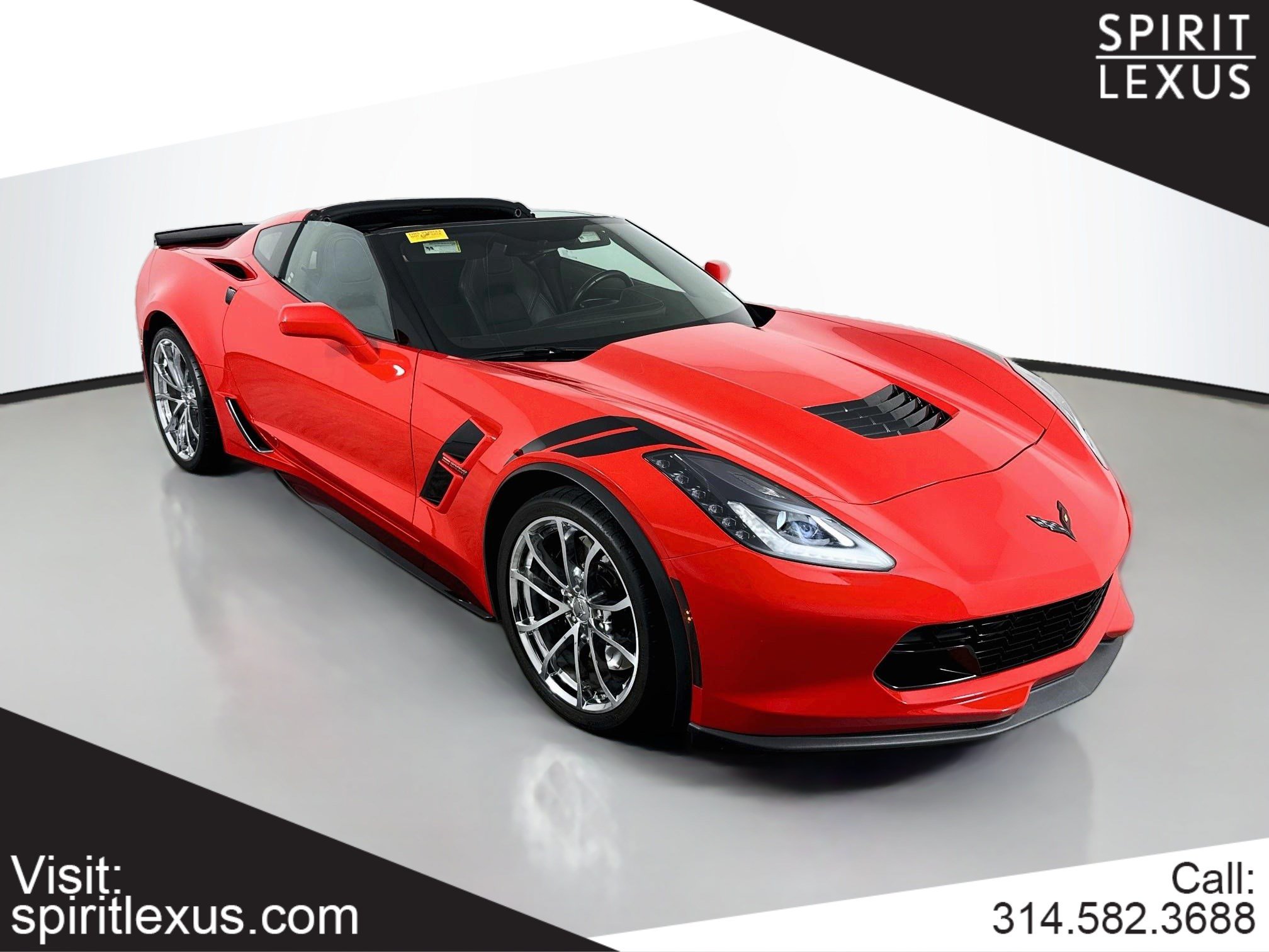 Used 2017 Chevrolet Corvette Grand Sport w/ Grand Sport Heritage Package RWD image 1