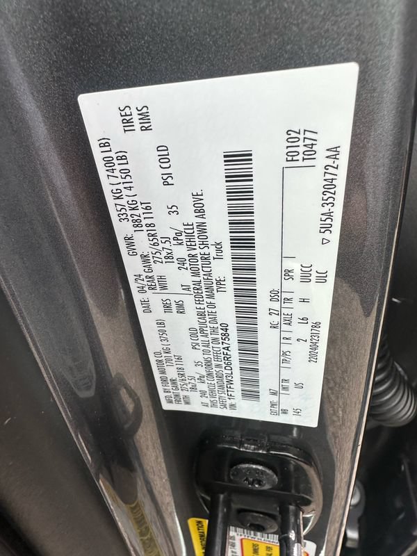 Used 2024 Ford F150 XLT w/ Equipment Group 302A MID AWD/4WD image 46