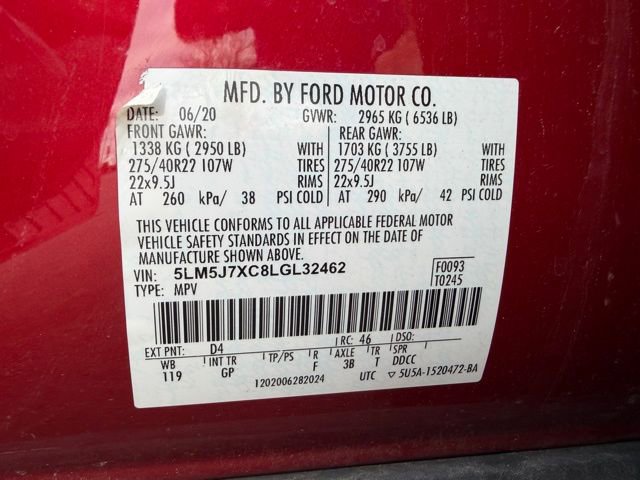 Used 2020 Lincoln Aviator Reserve w/ Equipment Group 201A image 51