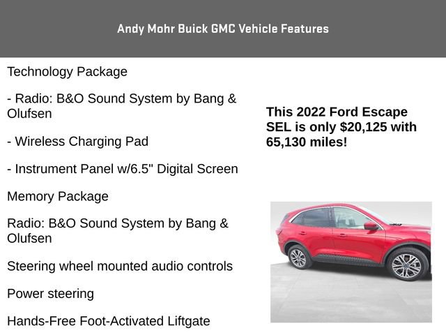 Used 2022 Ford Escape SEL w/ Technology Package AWD/4WD image 12