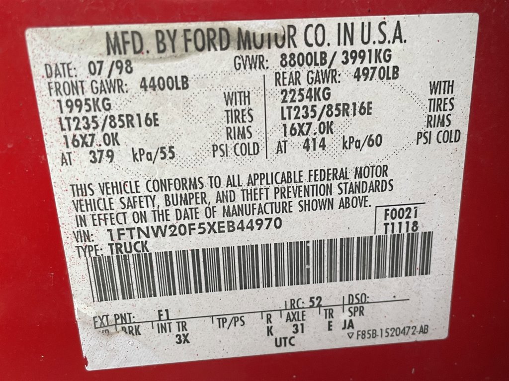 Used 1999 Ford F250 XL image 35