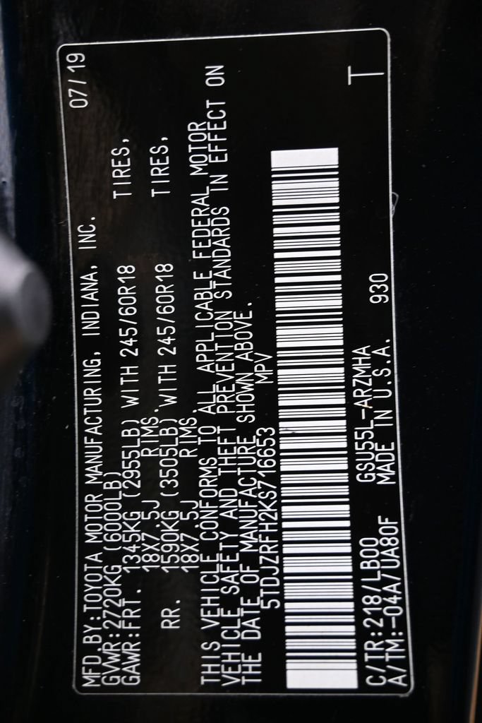 Used 2019 Toyota Highlander XLE AWD/4WD image 50