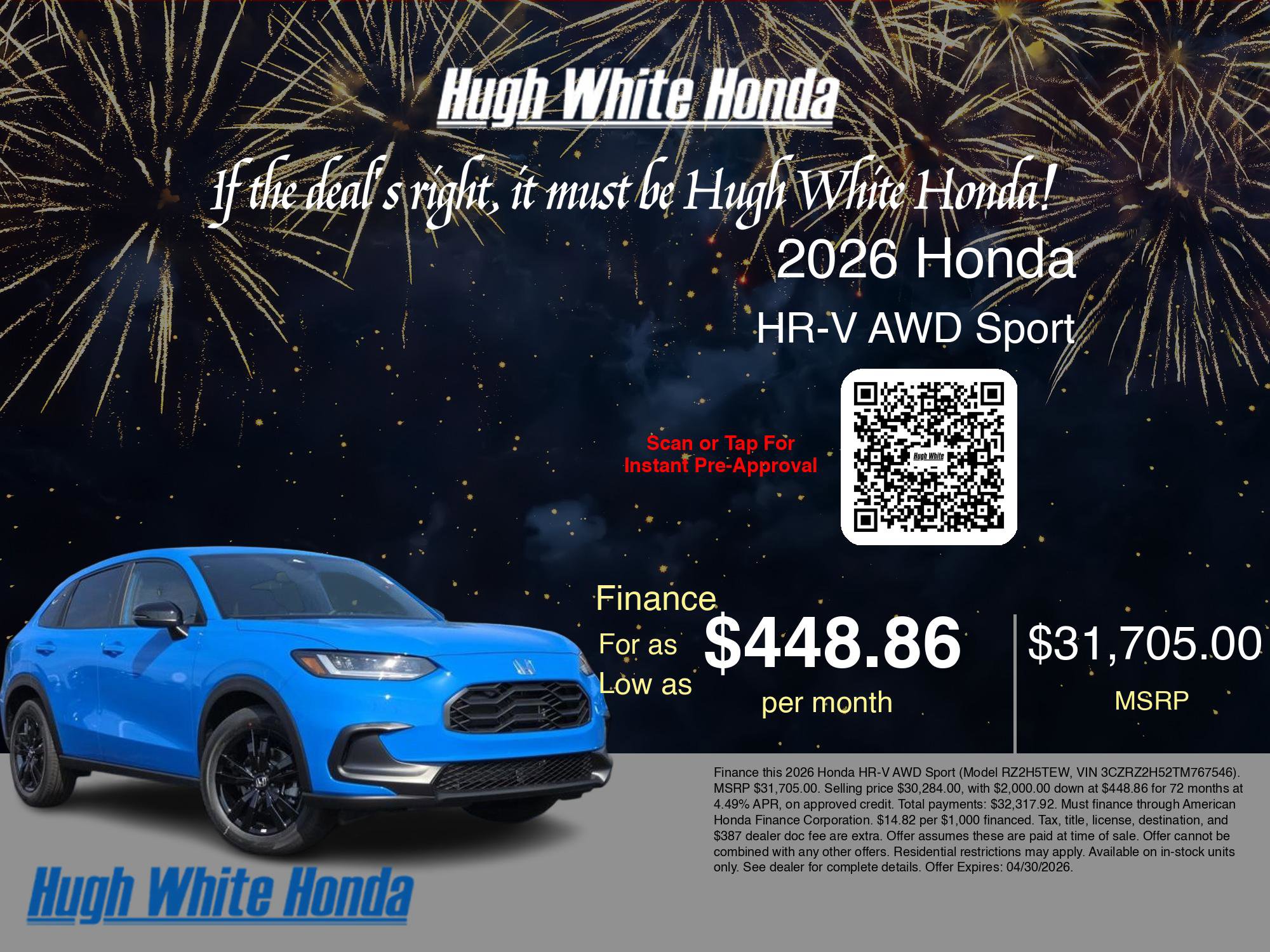 New 2026 Honda HR-V Sport image 7