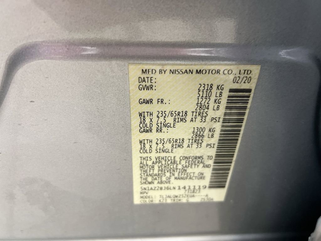 Used 2020 Nissan Murano SV w/ Cargo Package image 27