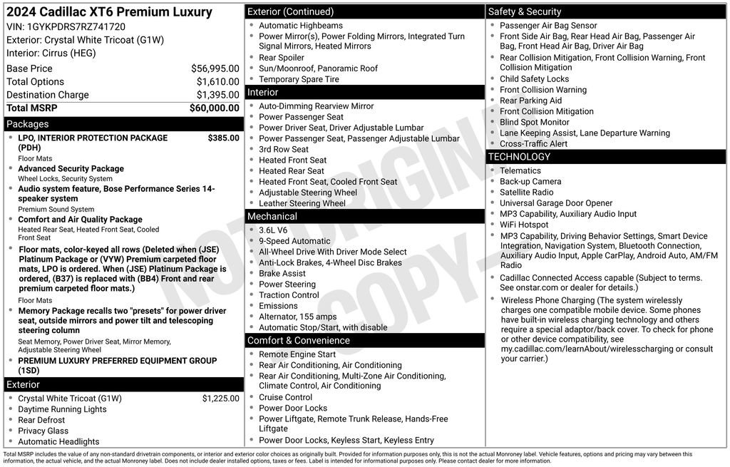 Used 2024 Cadillac XT6 Premium Luxury