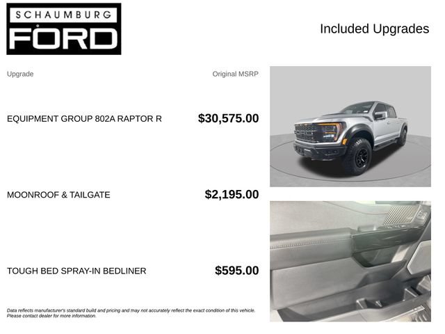 Used 2023 Ford F150 Raptor w/ Equipment Group 802A Raptor R AWD/4WD image 4