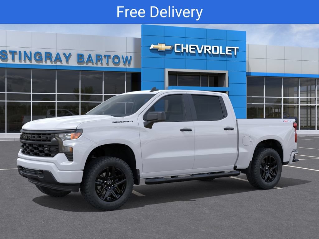 New 2026 Chevrolet Silverado 1500 Custom w/ Turbomax Blackout Package AWD/4WD image 2