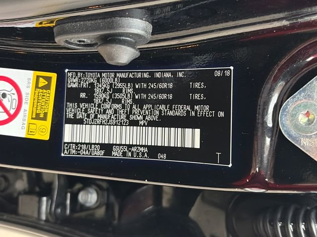 Used 2018 Toyota Highlander XLE w/ Protection Package #3 AWD/4WD image 52