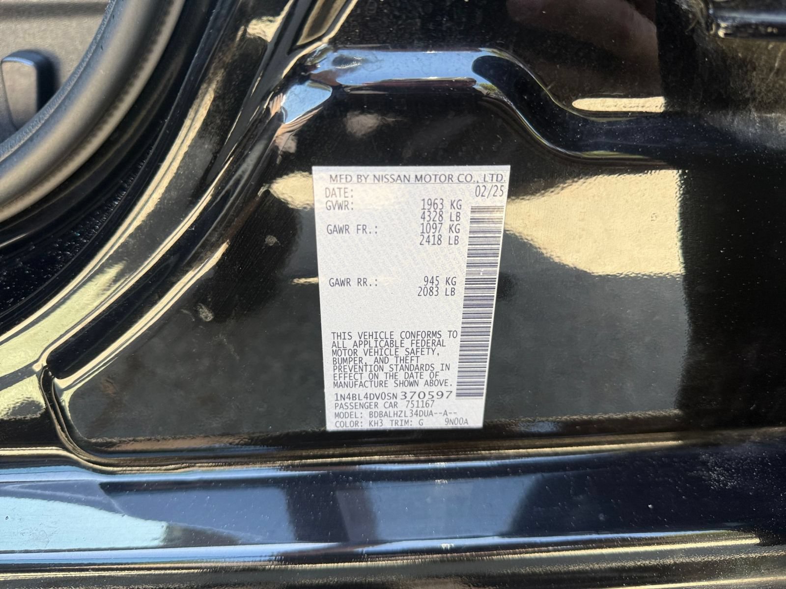 Used 2025 Nissan Altima 2.5 SV FWD image 26