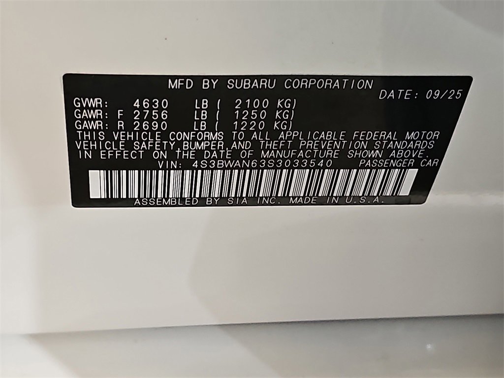 New 2025 Subaru Legacy Limited image 35