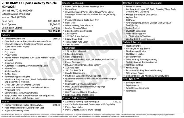 Used 2018 BMW X1 sDrive28i image 18