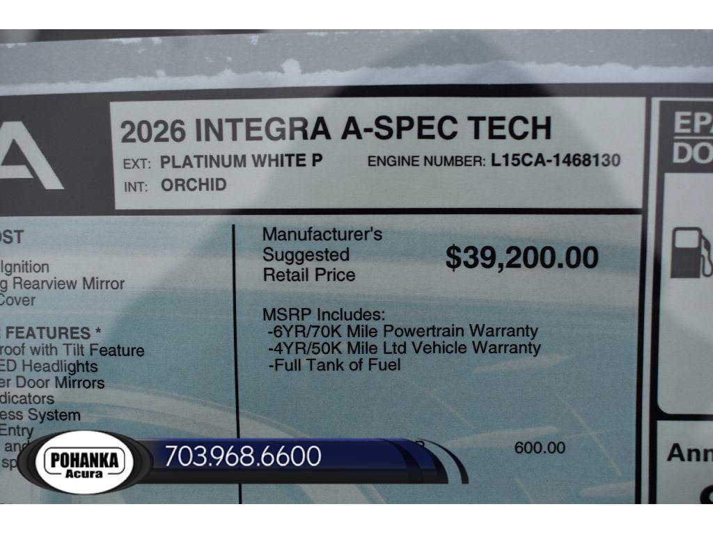 New 2026 Acura Integra A-Spec FWD image 36