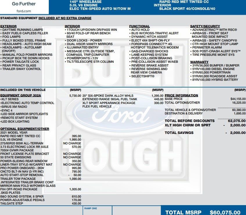 Used 2021 Ford F150 XLT w/ Equipment Group 302A High image 2