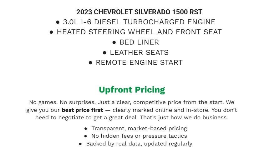 Used 2023 Chevrolet Silverado 1500 RST w/ RST All Star Premium Package AWD/4WD image 2