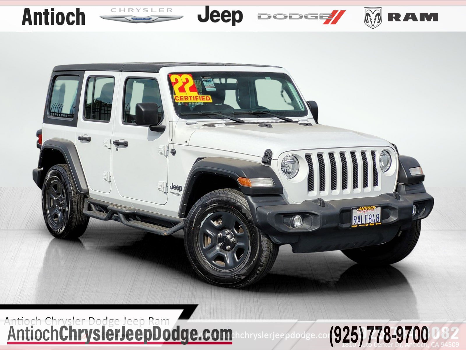 Certified 2022 Jeep Wrangler Unlimited Sport image 1