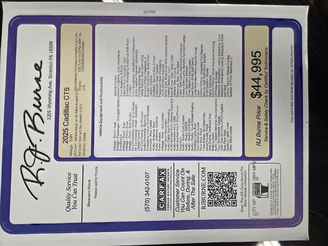 Used 2025 Cadillac CT5 Premium Luxury w/ Sun And Sound Package image 25