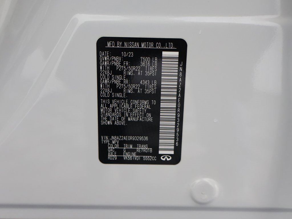 Used 2024 INFINITI QX80 Premium Select w/ Cargo Package image 56