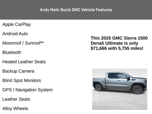 Used 2025 GMC Sierra 1500 Denali Ultimate AWD/4WD image 4