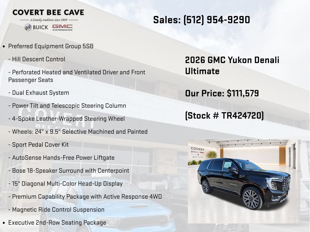 New 2026 GMC Yukon Denali Ultimate AWD/4WD image 13
