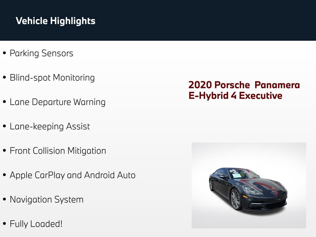 Used 2020 Porsche Panamera 4 Executive AWD/4WD image 78