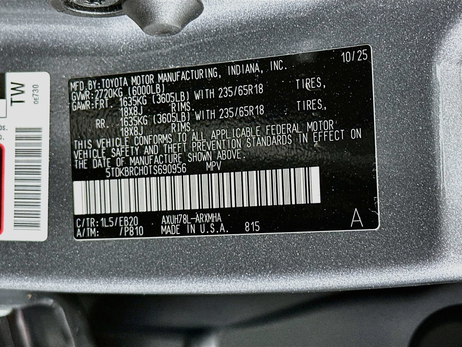 Certified 2026 Toyota Highlander XLE AWD/4WD image 34