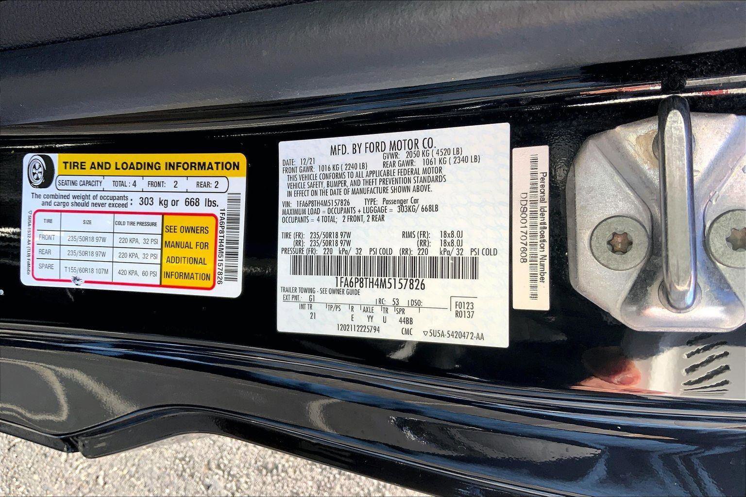 Used 2021 Ford Mustang Coupe w/ Equipment Group 101A image 24