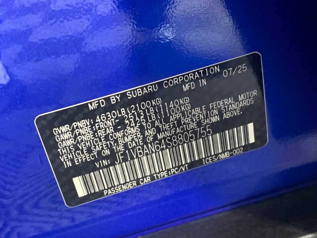 Used 2025 Subaru WRX Limited AWD/4WD image 12