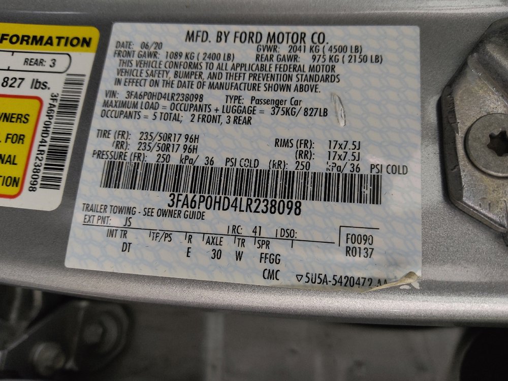 Used 2020 Ford Fusion SE FWD image 33