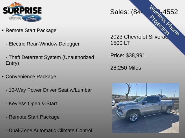 Used 2023 Chevrolet Silverado 1500 LT w/ Z71 Off-Road Package AWD/4WD image 17