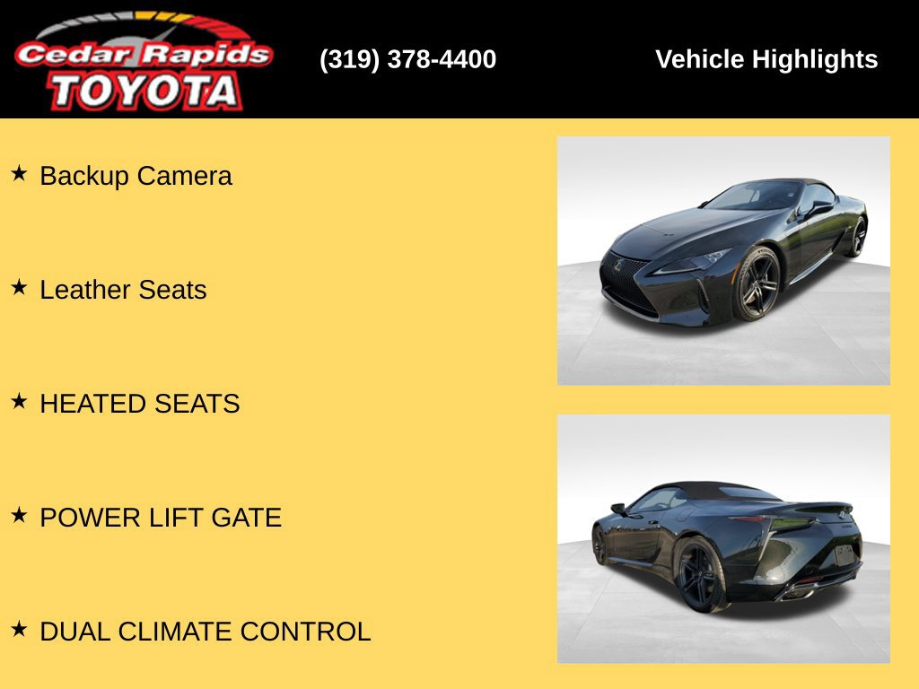 Used 2024 Lexus LC 500 Convertible w/ Bespoke Build Package RWD image 16