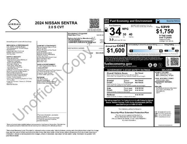 Certified 2024 Nissan Sentra S FWD image 30